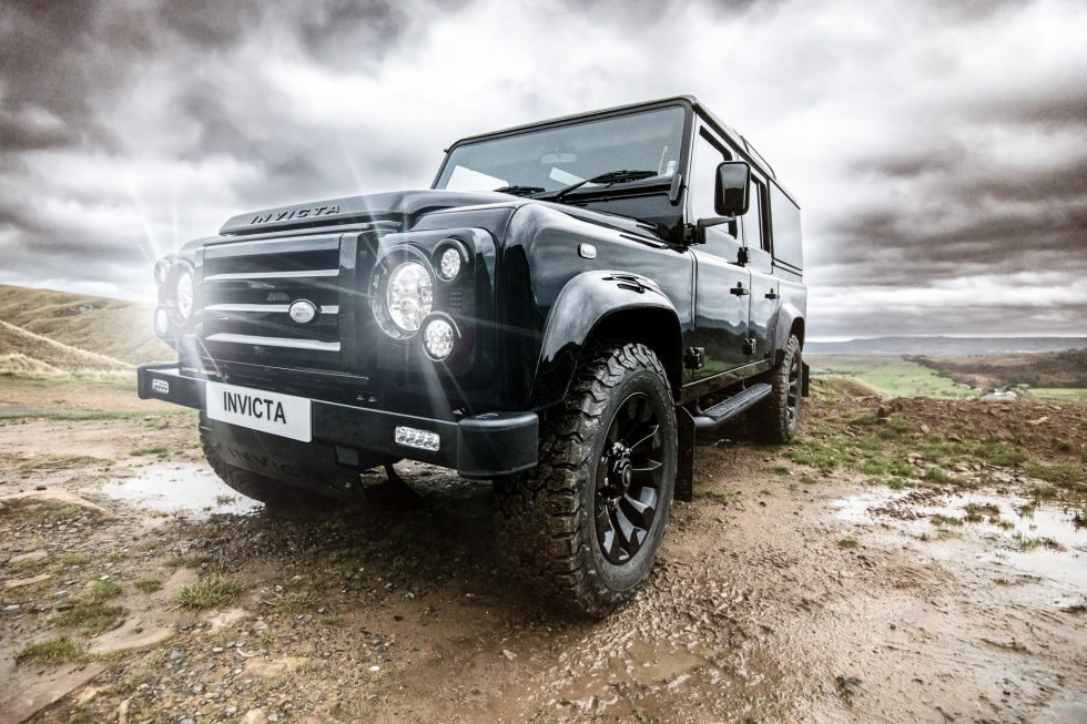 Invicta Landrover in Black, Stylist Environmental Landrover Photography
